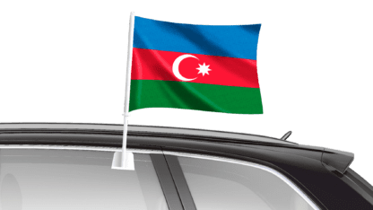 Azerbaijan Car Flag