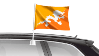 Bhutan Car Flag