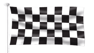 Chequered Black and White Flag