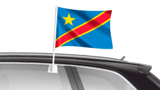 Democratic Republic of the Congo (DR Congo) Car Flag