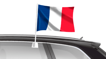 France Car Flag
