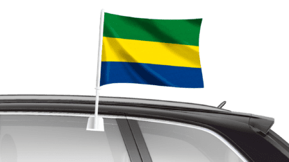 Gabon Car Flag