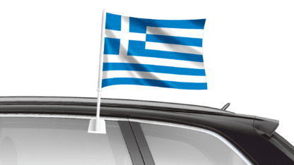 Greece Car Flag