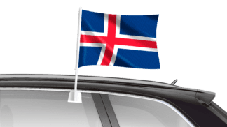 Iceland Car Flag
