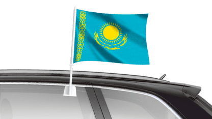 Kazakhstan Car Flag