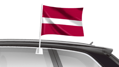 Latvia Car Flag