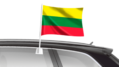 Lithuania Car Flag