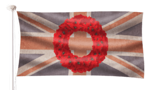 Poppy Wreath Flag
