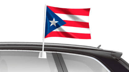 Puerto Rico Car Flag