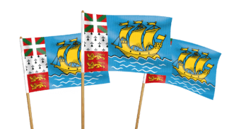 Saint Pierre and Miquelon Handwaving Flags
