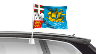Saint Pierre and Miquelon Car Flag