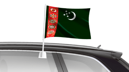 Turkmenistan Car Flag