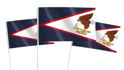 American Samoa Handwaving Flags