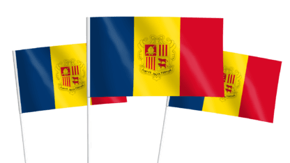Andorra Handwaving Flags