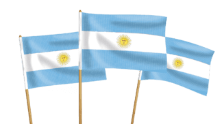 Argentina Handwaving Flags