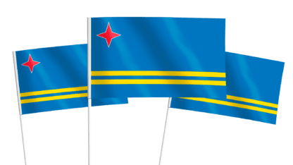 Aruba Handwaving Flags