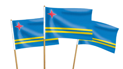 Aruba Handwaving Flags