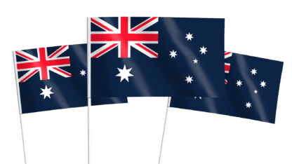 Australia Handwaving Flags