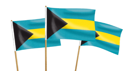 Bahamas Handwaving Flags