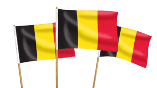 Belgium Handwaving Flags