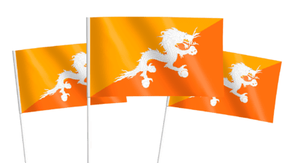 Bhutan Handwaving Flags