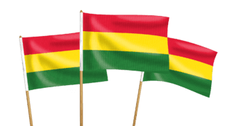 Bolivia Handwaving Flags