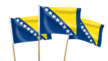 Bosnia and Herzegovina Handwaving Flags