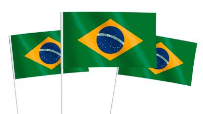 Brazil Handwaving Flags