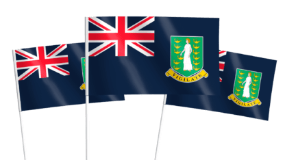 British Virgin Islands Handwaving Flags