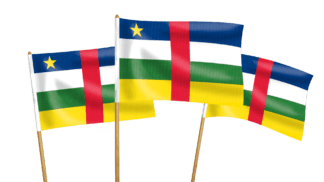 Central African Republic Handwaving Flags