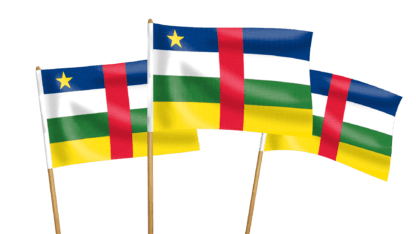 Central African Republic Handwaving Flags