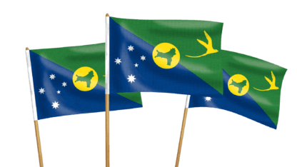 Christmas Island Handwaving Flags