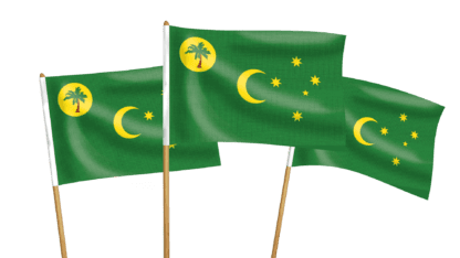 Cocos Islands Handwaving Flags
