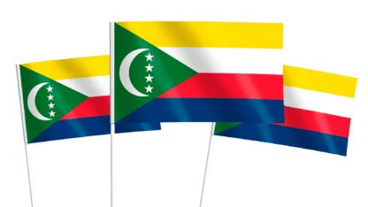 Comoros Handwaving Flags