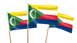 Comoros Handwaving Flags