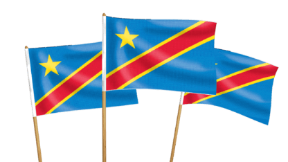 Democratic Republic of the Congo (DR Congo) Handwaving Flags