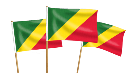 Republic of the Congo (Congo-Brazzaville) Handwaving Flags