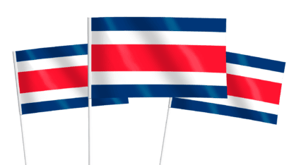 Costa Rica Handwaving Flags