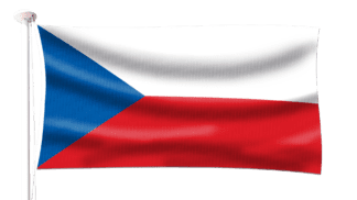 Czechia (Czech Republic) Flag