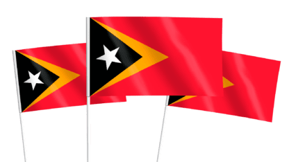 Timor-Leste Handwaving Flags