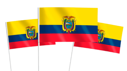 Ecuador Handwaving Flags