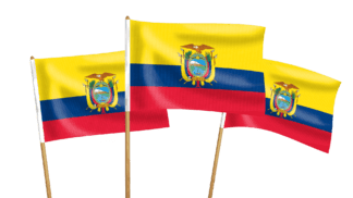 Ecuador Handwaving Flags