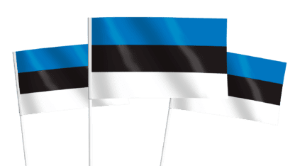 Estonia Handwaving Flags