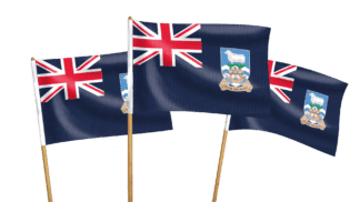 Falkland Islands Handwaving Flags