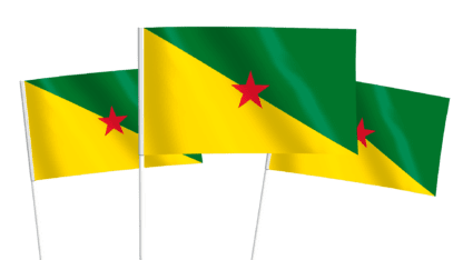 French Guiana Handwaving Flags