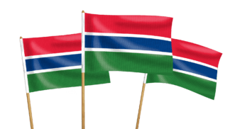 Gambia Handwaving Flags