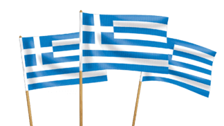 Greece Handwaving Flags