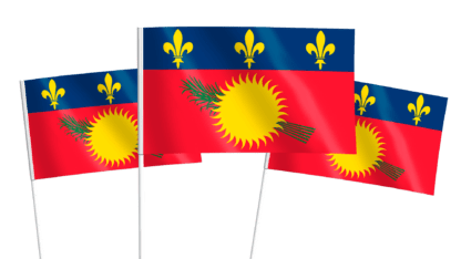 Guadeloupe Handwaving Flags