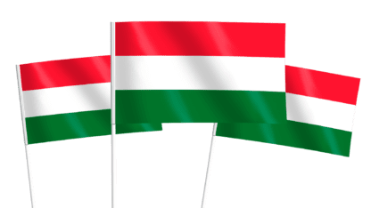 Hungary Handwaving Flags
