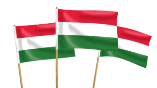 Hungary Handwaving Flags